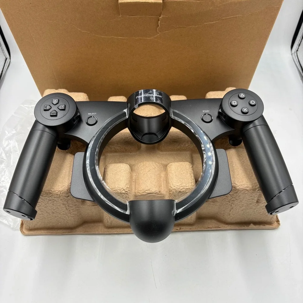 Sony PlayStation Move Racing Wheel PS3 Black CECHYA-ZWA1 Accessory OPEN BOX